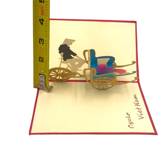 Imported from Vietnam Origami Colorful 3D Pop up Greeting Card - Picture 5 of 5